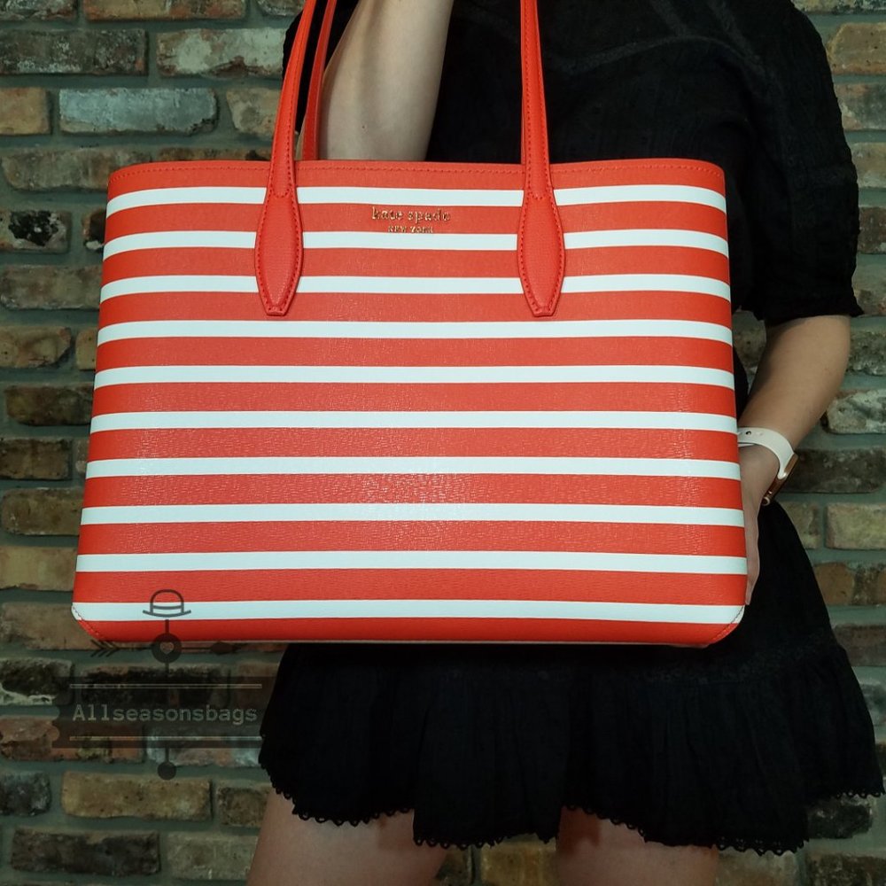 Kate Spade ALL DAY Sailing Tote Tamarillo Multi - Picture 7 of 9